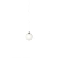 Muuto - Rime Pendelleuchte Ø 12 cm, opal / schwarz von Muuto