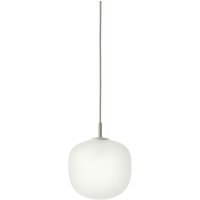 Muuto - Rime Pendelleuchte Ø 18 cm, opal / grau von Muuto