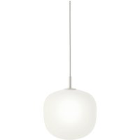 Muuto - Rime Pendelleuchte Ø 25 cm, opal / grau von Muuto