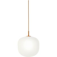 Muuto - Rime Pendelleuchte Ø 25 cm, opal / orange von Muuto