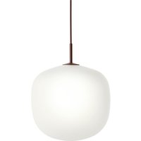Muuto - Rime Pendelleuchte Ø 37 cm, opal / deep red von Muuto