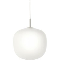 Muuto - Rime Pendelleuchte Ø 37 cm, opal / grau von Muuto