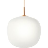 Muuto - Rime Pendelleuchte Ø 45 cm, opal / orange von Muuto