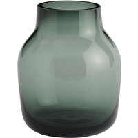 Muuto - Silent Vase, Ø 11 cm, dunkelgrün von Muuto