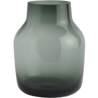 Muuto - Silent Vase, Ø 15 cm, dunkelgrün von Muuto