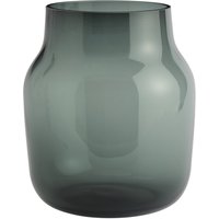 Muuto - Silent Vase, Ø 20 cm, dunkelgrün von Muuto