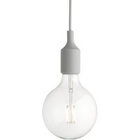 Muuto - Socket E27 LED-Pendelleuchte, hellgrau von Muuto