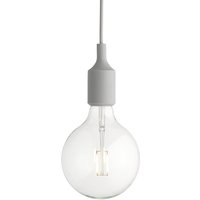 Muuto - Socket E27 LED-Pendelleuchte, hellgrau von Muuto