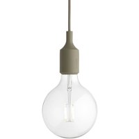 Muuto - Socket E27 LED-Pendelleuchte, olivgrün von Muuto