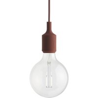 Muuto - Socket E27 LED-Pendelleuchte, tiefrot von Muuto