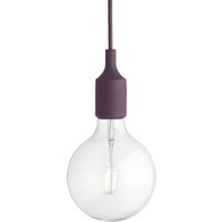 Muuto - Socket E27 LED-Pendelleuchte burgund von Muuto