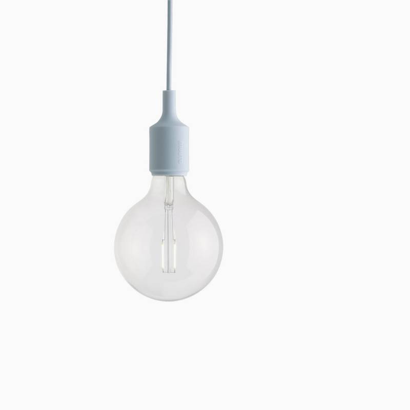Muuto Socket E27 Led Pendelleuchte Lampe Hauptlicht Hellblau Skandinavisch B-Ware von Muuto