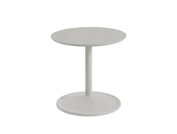 Muuto Soft Beistelltisch, Ø 41 cm, höhe 40 cm, grau linoleum / grau von Muuto