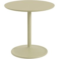 Muuto - Soft Beistelltisch, Ø 48 cm, H 48 cm, beigegrün von Muuto