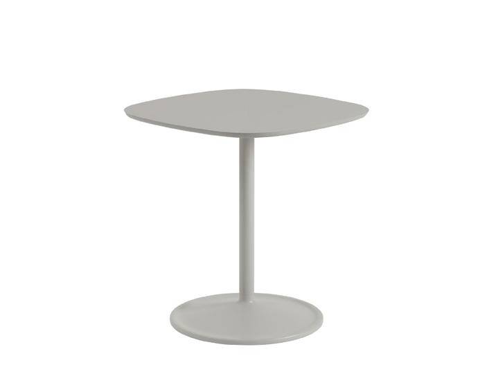 Muuto Soft Cafe Tisch, 70 x 70 cm, grau linoleum / grau von Muuto