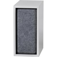 Muuto - Stacked Acoustic Panel, small, grey melange von Muuto