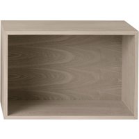 Muuto - Stacked System Regalmodul mit Rückwand, large / Eiche von Muuto