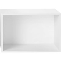 Muuto - Stacked System Regalmodul mit Rückwand, large / weiß von Muuto