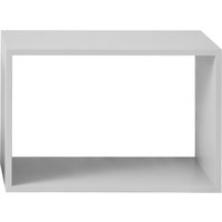 Muuto - Stacked System Regalmodul ohne Rückwand, large / hellgrau von Muuto