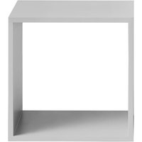 Muuto - Stacked System Regalmodul ohne Rückwand, medium / hellgrau von Muuto
