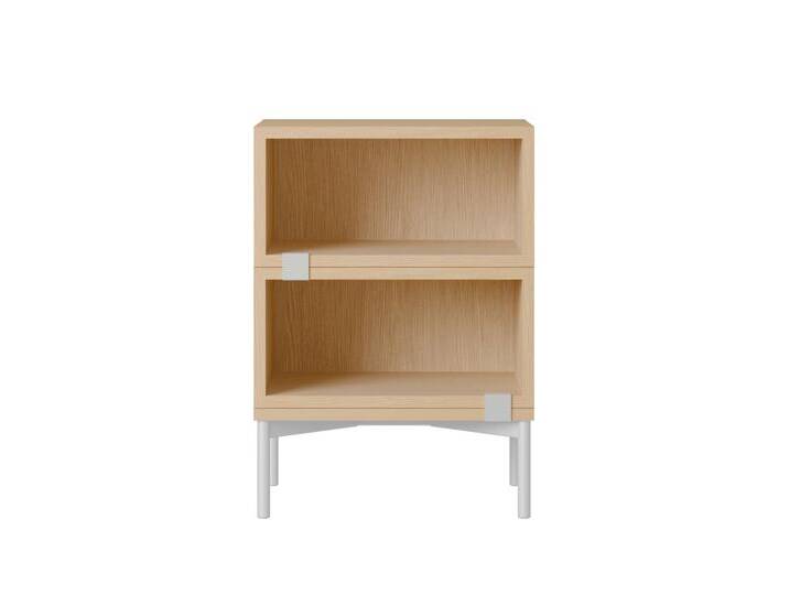 Muuto Stacked Storage Bedside Table - Configuration 1, eiche natur von Muuto