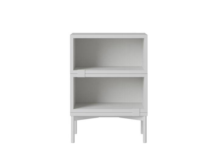 Muuto Stacked Storage Bedside Table - Configuration 1, grau Muuto Stacked Storage Bedside Table - Configuration 1, grau von Muuto