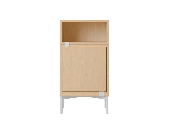 Muuto Stacked Storage Bedside Table - Configuration 2, eiche natur von Muuto