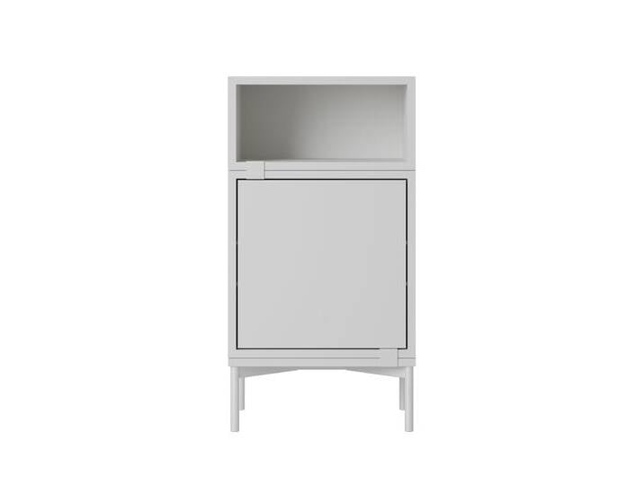 Muuto Stacked Storage Bedside Table - Configuration 2, grau von Muuto