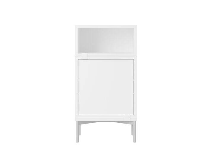 Muuto Stacked Storage Bedside Table - Configuration 2, weiß von Muuto