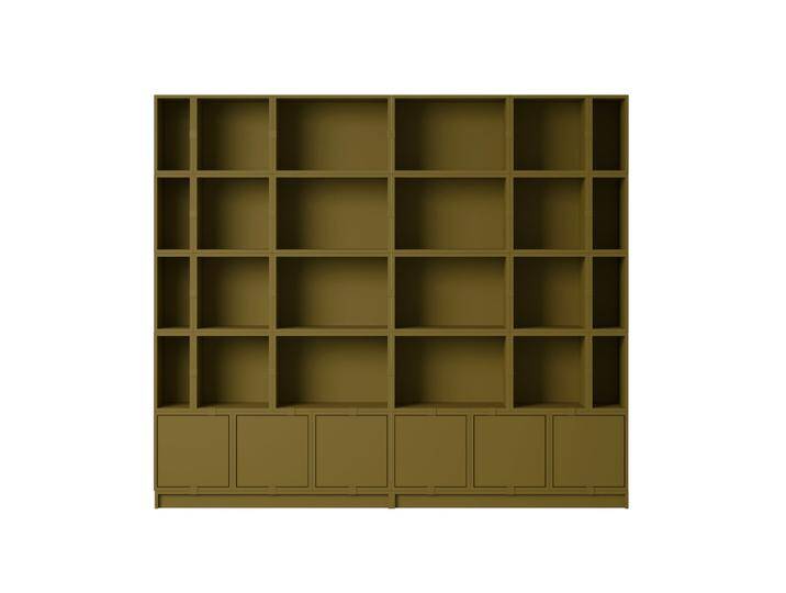 Muuto Stacked Storage Bookcase - Configuration 1, brown green Muuto Stacked Storage Bookcase - Configuration 1, brown green von Muuto