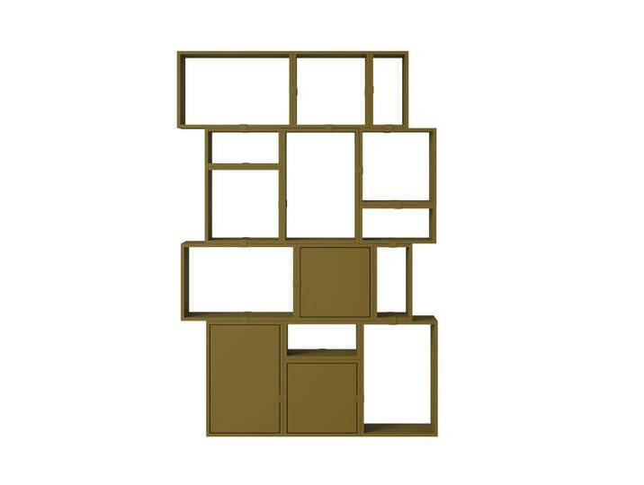 Muuto Stacked Storage Bookcase - Configuration 2, brown green Muuto Stacked Storage Bookcase - Configuration 2, brown green von Muuto