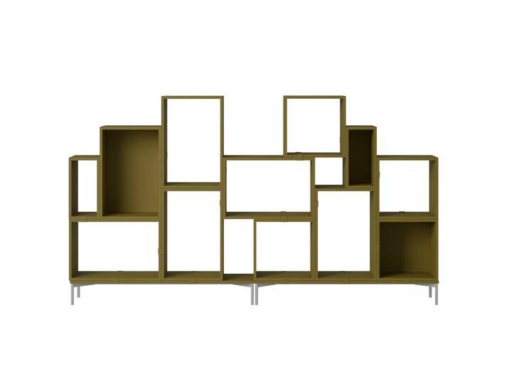 Muuto Stacked Storage Bookcase - Configuration 3, brown green Muuto Stacked Storage Bookcase - Configuration 3, brown green von Muuto