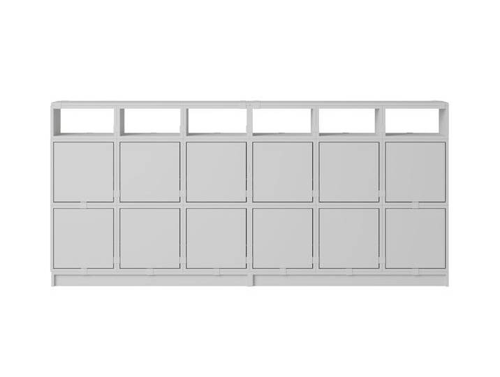 Muuto Stacked Storage Sideboard - Configuration 1, grau von Muuto