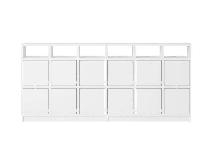 Muuto Stacked Storage Sideboard - Configuration 1, weiß von Muuto