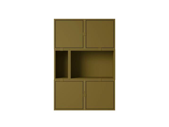 Muuto Stacked Storage Sideboard - Configuration 4, brown green Muuto Stacked Storage Sideboard - Configuration 4, brown green von Muuto
