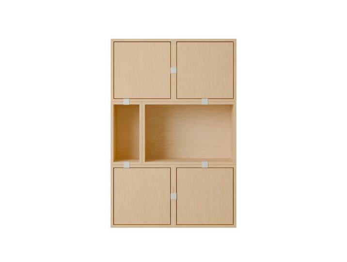 Muuto Stacked Storage Sideboard - Configuration 4, eiche natur von Muuto