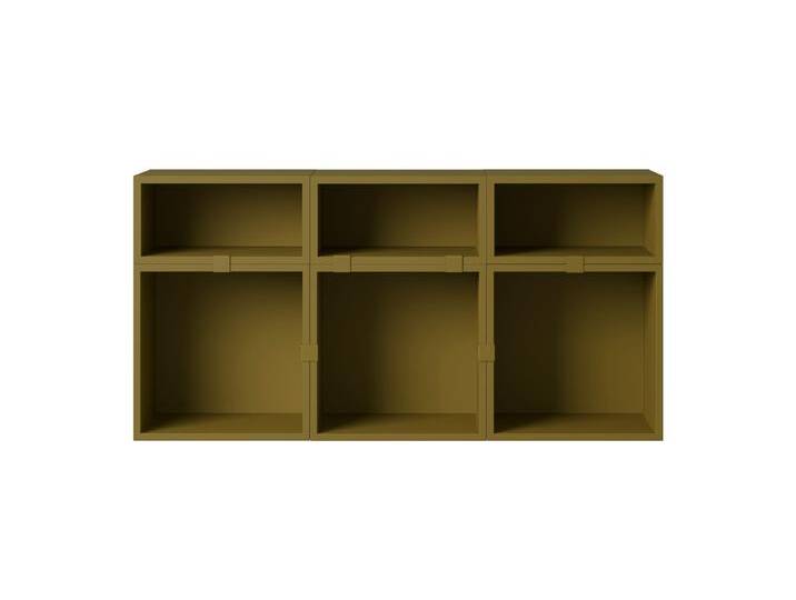 Muuto Stacked Storage Sideboard - Configuration 5, brown green von Muuto