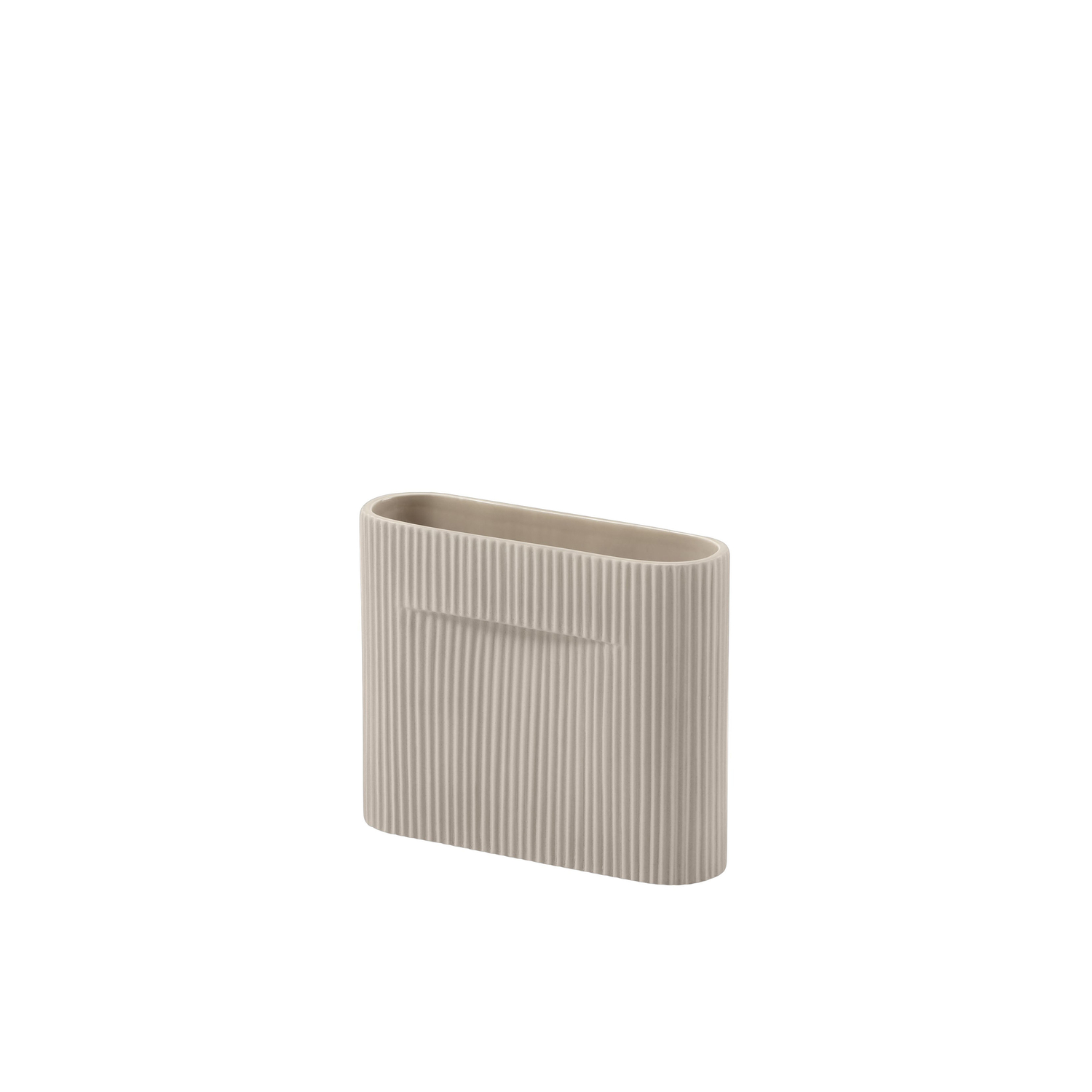 Muuto - Vase Ridge - Beige - Fayence - Designer Studio Kaksikko Muuto - Vase Ridge - Beige - Fayence - Designer Studio Kaksikko von Muuto