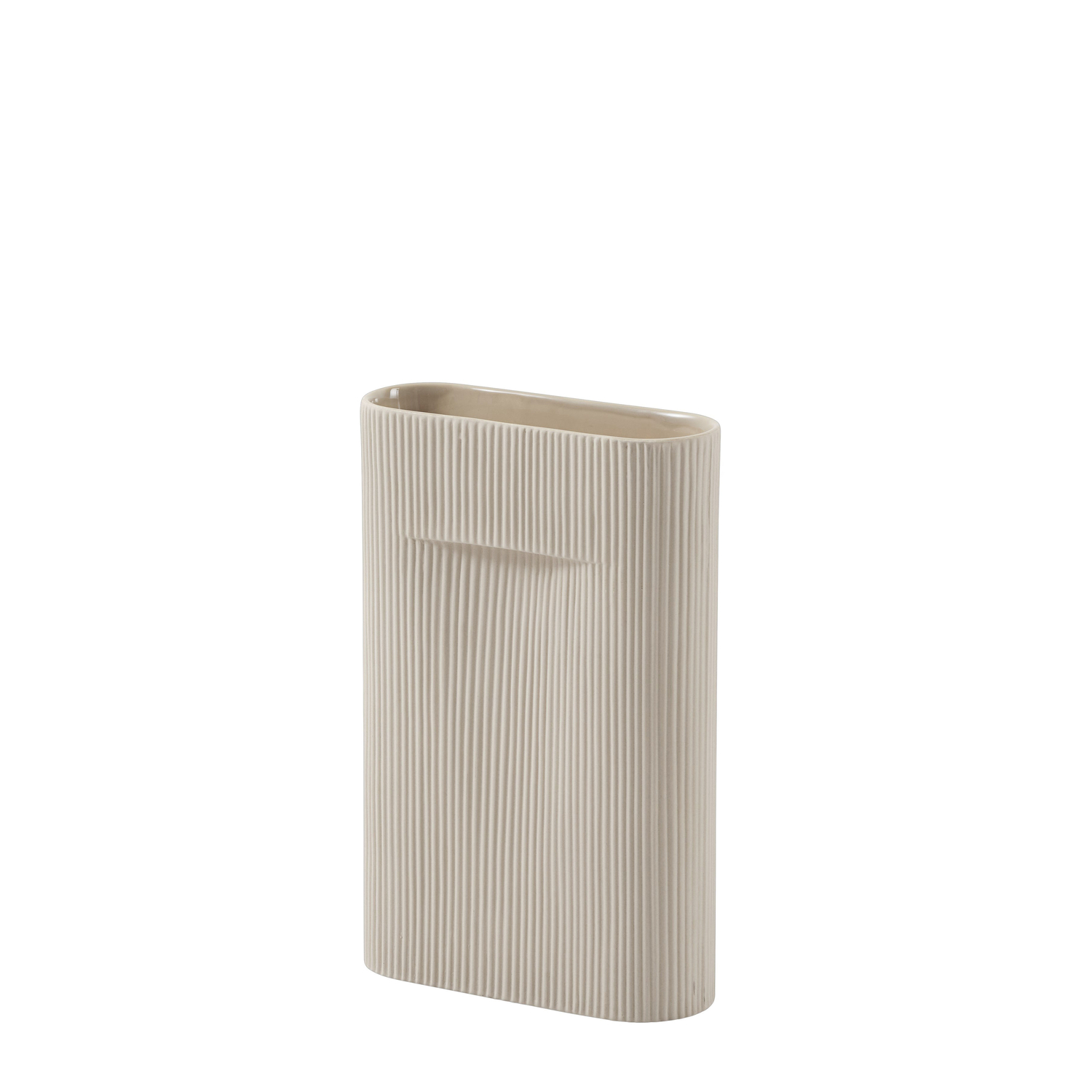 Muuto - Vase Ridge - Beige - Fayence - Designer Studio Kaksikko Muuto - Vase Ridge - Beige - Fayence - Designer Studio Kaksikko von Muuto