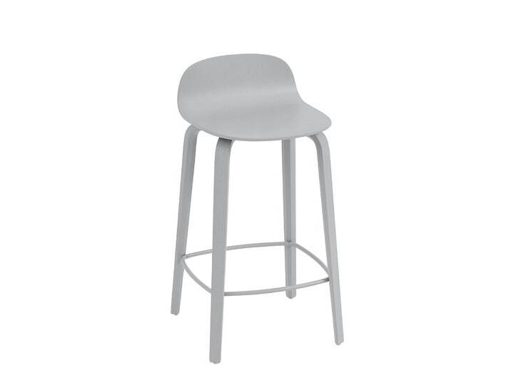 Muuto Visu Barhocker, höhe 65 cm, grau von Muuto