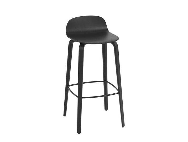 Muuto Visu Barhocker, höhe 75 cm, schwarz von Muuto
