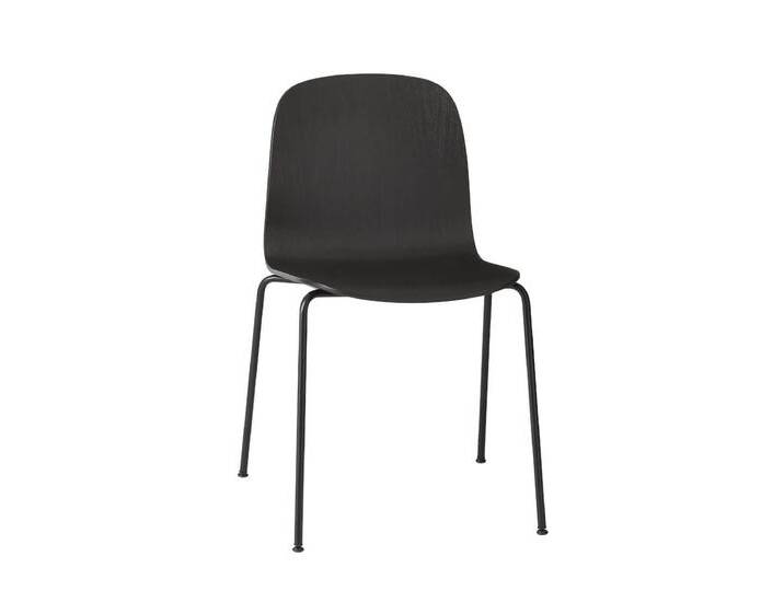 Muuto Visu Chair, tube base, schwarz / schwarz Muuto Visu Chair, tube base, schwarz / schwarz von Muuto