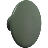 Muuto - Wandhaken 'The Dots' single X-Small, dunkelgrün von Muuto