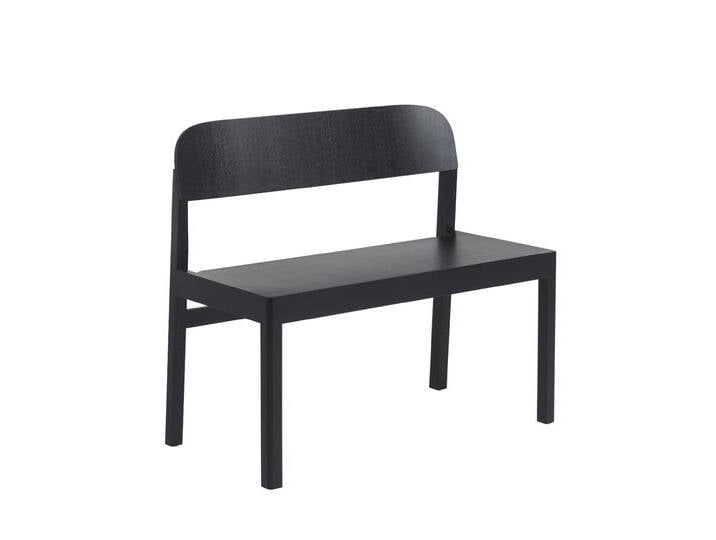 Muuto Workshop Bank, schwarz von Muuto
