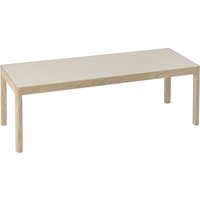 Muuto - Workshop Couchtisch 120 x 43 cm, Linoleum grau von Muuto