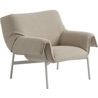 Muuto - Wrap Lounge Sessel, beige, Ecriture 240, Gestell grau von Muuto