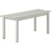 Outdoor Bank Linear Steel Bench grey 170 cm L von Muuto