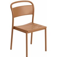 Outdoor Stuhl Linear Steel Side Chair burnt orange von Muuto