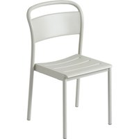 Outdoor Stuhl Linear Steel Side Chair grey von Muuto