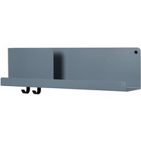 Regal Folded Shelves large blue-grey 63 cm L von Muuto